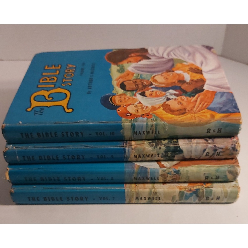 The Bible Story by Arthur Maxwell, Set Of Four Hardcover Books 7, 8, 9, 10 Only